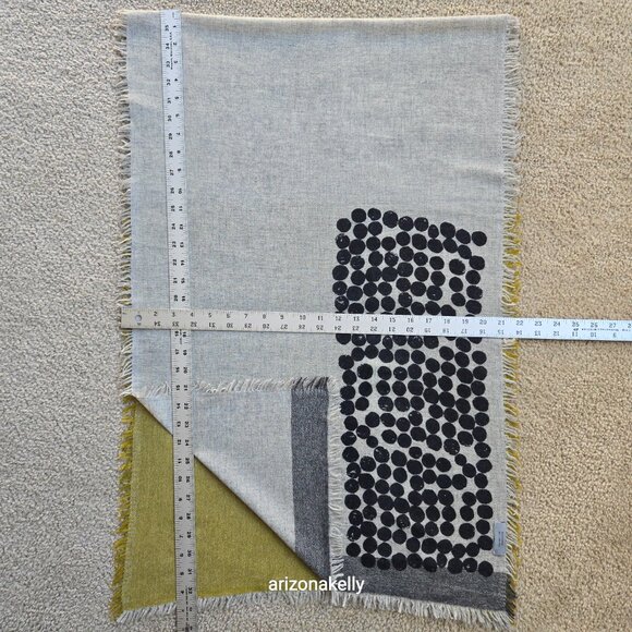 NWOT Cashmere Scarf Modern Scandanavian Design Pilgrim Waters - Picture 12 of 13